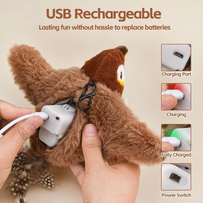 Interactive Chirping Bird - Dog & Cat Toy