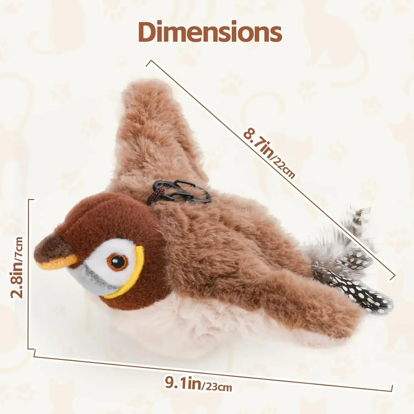 Interactive Chirping Bird - Dog & Cat Toy